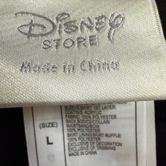 Disney Store Minnie Mouse Youth Sz L Black Sequin Red & White Polka Dot Costume - Picture 8 of 12